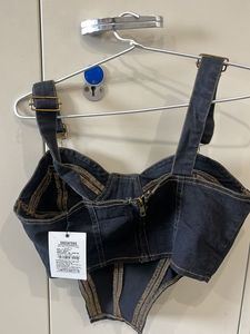 y2k denim croptop