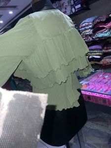 Ruffled Green Dress