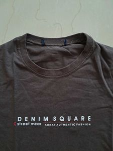 Solid Print Men&#39;s Brown T-Shirt