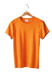 💥New Men&#39;s Premium Solid Cotton Orange T-shirt