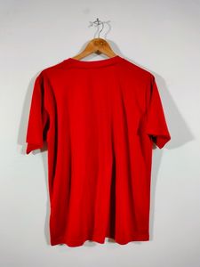 Red Printed Casual T Shirt (Men's)