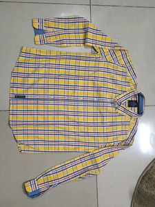 Yellow Vivaldi Plaid Long Sleeve Shirt