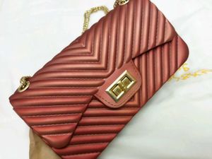 Quilted Chevron Crossbody Bag