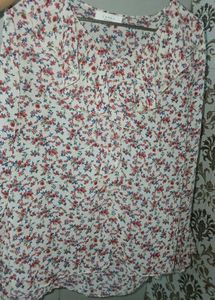 Floral Print Tunic Top