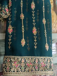 Elegant Teal Embroidered Salwar Kameez
