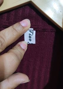 Burgundy Color Winter Crop Shrug For 36 Bust