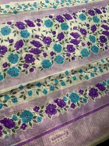 Floral Printed Designer Cotton Saree