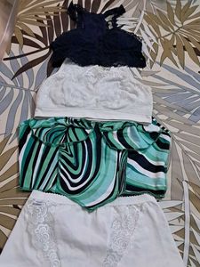 Combo Of Four  Bralet  Top N  Panty