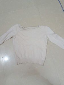 White Embellished Sweater