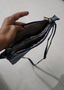 Jeans Color Sling Bag Never Used