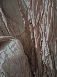 wrap style light pink blouse