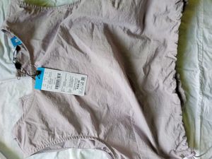 Lavender Cropped Drawstring Tank - Size M