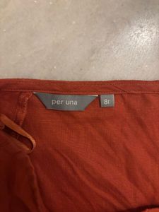 Marks and Spencer Orange Embroidered Skirt