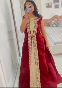 Indo western lehenga