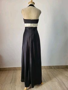 Halter Satin Gown