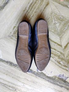 Navy Blue Silk Fabric Ballerina