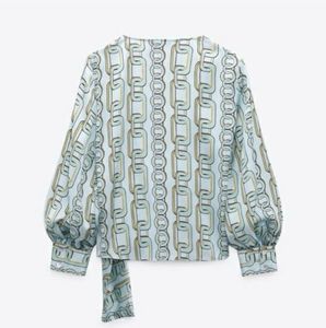 Zara-Chic Chain Print Top