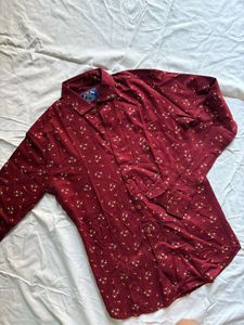 Maroon Printed Shirt – Brand: Rich Look