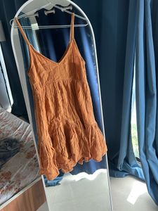 Orange/brown Sundress - Size Small