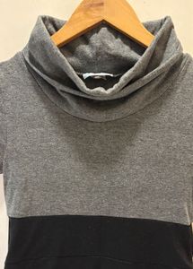 Stylish Two-Tone Dress