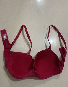 Elegant Red Lace Bra