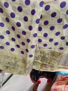 Elegant Polka Dot Saree
