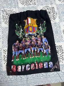 Black FCB Barcelona Print Backpack
