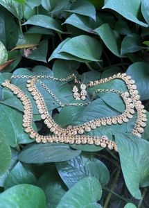 Gold Plated Coin Necklace Set