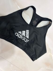 Adidas Black Sports Bra - Size XL