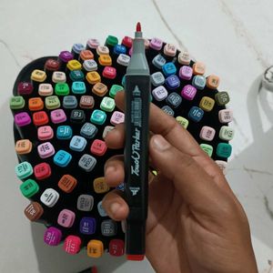 120 Dual Tip Art Markers Colours for Painting