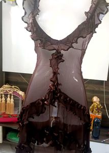 Sheer Brown Nightgown