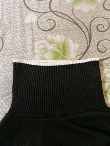 Black Turtleneck Long Sleeve Top