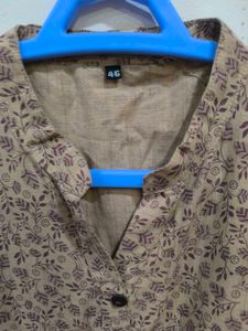 Beige short kurti.