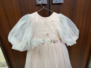 Blush Pink Flower Girl Dress