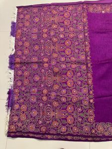 Purple Floral Saree