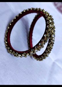 Red &amp; Gold Bangle Set