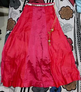 Rosy Pink 2 Colour Lehenga