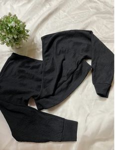 Off Shoulder Black Top
