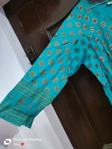Sky-blue Gawn kurti