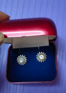 Silver Look Alike Stud Earrings