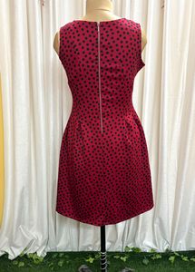 Red Polka Dot Fit &amp; Flare Dress