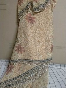 Without Blause Saree