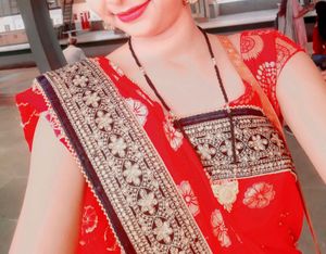 Red Colour Party Wear Saree