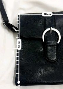 Black Leather Crossbody Bag