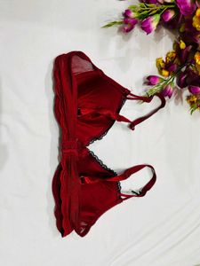 🇳🇿💫 Maroon Colour Non Paded Bra