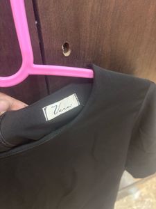 Black Top With Ribbon Tie On Sleeves