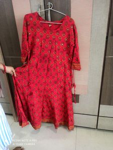 Georgeous Red Anarkali