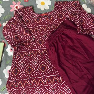 7Threads Chunri Print Kurta Pant Set