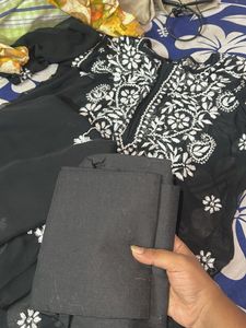 Fashionable Kurti With Duppatta And Petticoat