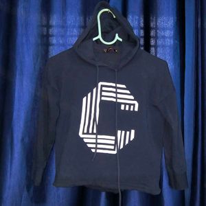 Bisexual-Navy Blue Hoodie with Graphic